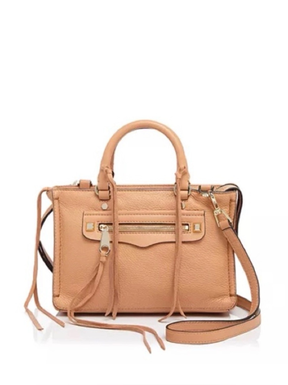 NWT Rebecca Minkoff Micro Regan Satchel (Almond)
